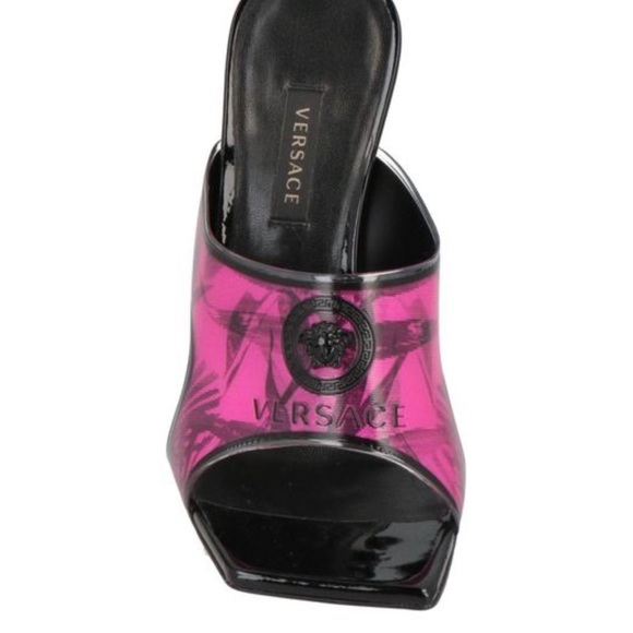 Brand new never worn pvc Versace mule heels - Picture 3 of 3